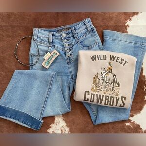 rock and roll demin trouser jeans